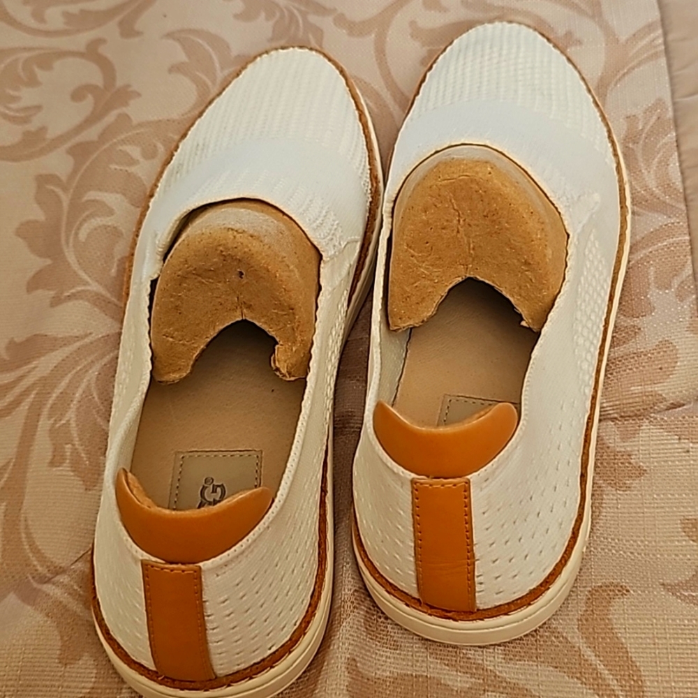 Comfortable cream slip on